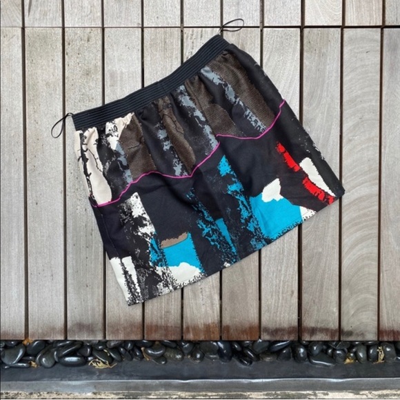 BALENCIAGA Birch Print Abstract Nature Mini Skort - Picture 4 of 9